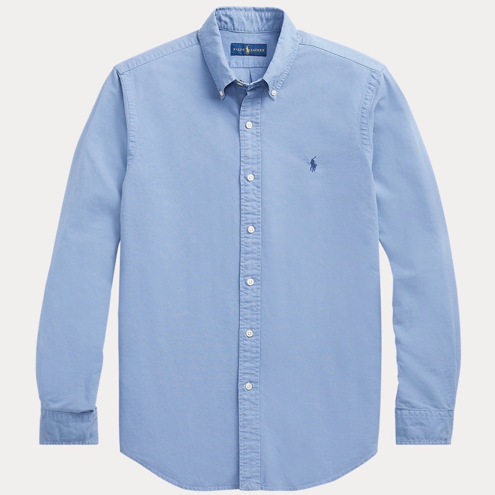 Ralph Lauren Men's Light Blue Button Down Shirt